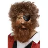 Męska brązowa broda pirata