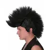 Peruka męska czarna punk
