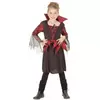 Halloweenowa dziewczyna satynowy kostium wampira, Rozmiar: 4-6 lat(110-120 cm)
