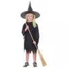 Czarna Czarownica Dziewczyna Halloween Kostium, Rozmiar: 4-6 lat (110-120 cm)