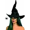 Czarna Kapelusz Wiedźmy z Halloweenową Kobietą Pająkiem
