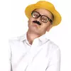 Żółty słomkowy kapelusz gondoliera