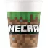 8 papierowych kubków Minecraft™ 200 ml
