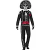 Kostium meksykańskiego szkieletu Dia de los muertos dla mężczyzn, Rozmiar: X-Large