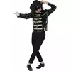 Czarna kurtka Michael Jackson™ dla dorosłych, Rozmiar: Medium/Large
