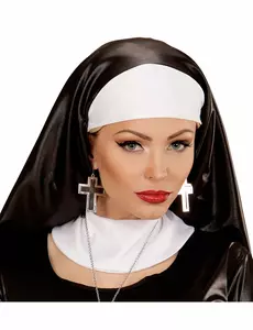 Kolczyki ze srebra i czarnego krzyża damskie