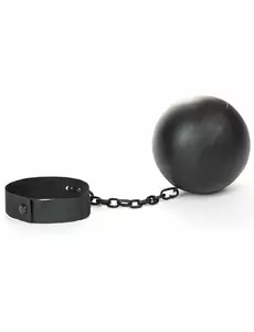 Kula armatnia i łańcuchy więźnia dla dorosłych