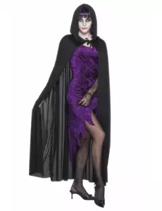 Halloweenowa czarna peleryna wampirów