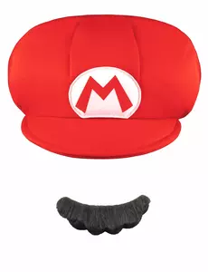 Czapka i wąsy Mario™ dla dzieci