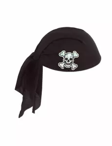 Czapka piracka czarna bandana dla dorosłych
