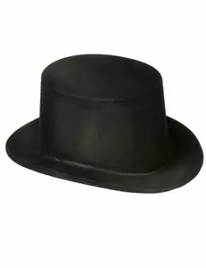 Plastikowy czarny cylinder dla dorosłych