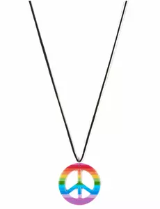 Wielokolorowy naszyjnik hippie dla dorosłych