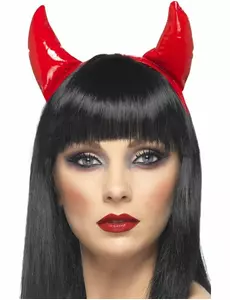 Halloweenowe rogi czerwonego diabła