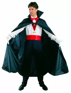 Czarny płaszcz Halloween Dracula