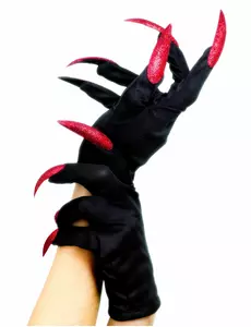 Fałszywe rękawiczki do paznokci Halloween Witch