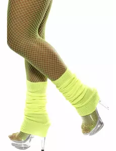 Legginsy damskie neonowożółte
