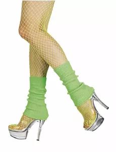 Neonowo zielone legginsy damskie