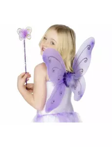 Zestaw fioletowy motyl dla dziewczynki