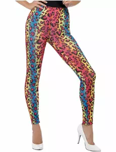 Legginsy dla dorosłych Multicolor Leopard