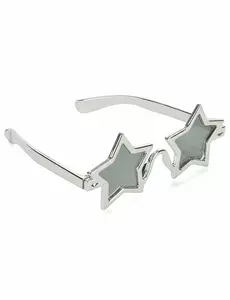 Dorosłe srebrne okulary w kształcie gwiazd