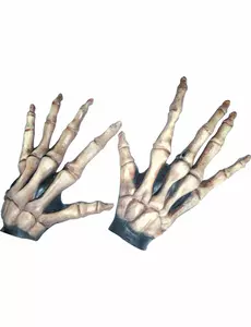 Dziecięce krótkie rękawiczki szkieletowe na Halloween