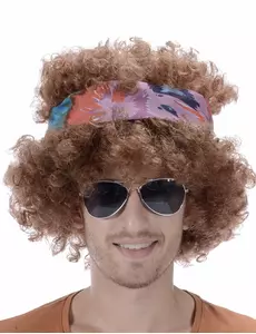 Peruka afro hipisowska męska - 130g