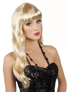 Długa blond peruka damska