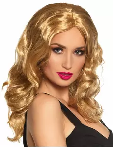 Długa blond peruka