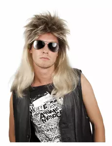 Męska blond peruka pop rock