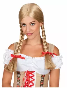 Pleciona peruka blond damska