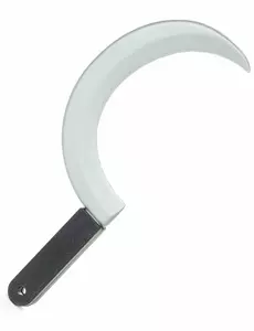 Mała plastikowa kosa na Halloween