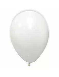 12 białych metalicznych balonów 28 cm