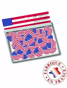 150 konfetti na stół z flagą USA