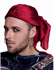 2 złote kolczyki piratów dla dorosłych
