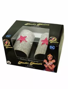2 luksusowe bransoletki Wonder Woman z kryształkami
