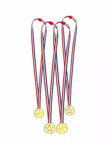 4 mini tricolorowe medale