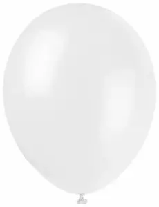 12 białych balonów 28 cm