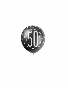 Szare 50-letnie balony