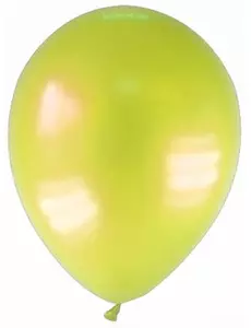 12 żółtych metalicznych balonów 28 cm