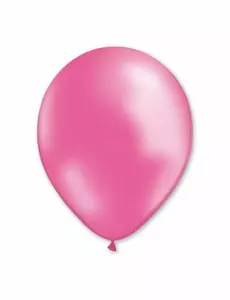 100 metalicznych różowych balonów 29cm