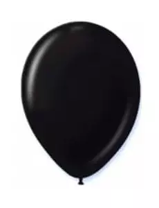 12 czarnych balonów 28 cm