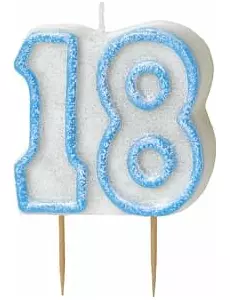 Niebieska świeca 18 lat