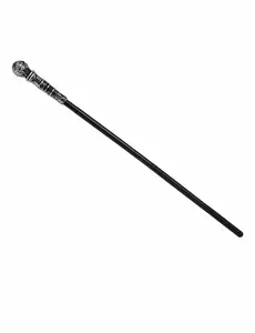 Srebrna laska z berłem 80 cm