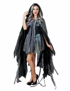Peleryna ciemna 150 cm dla dorosłych Halloween