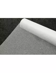 Biały błyszczący bieżnik z organzy 28cm x 5m