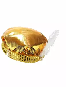Dorosły Sułtan Złoty Turban Nakrycia Głowy