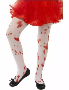Dziecięce krwawe rajstopy na Halloween, Rozmiar: 7-12 lat (125-148 cm)