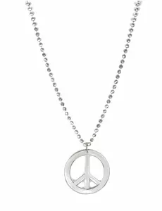 Srebrny naszyjnik hippie dla dorosłych