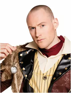 Złoty naszyjnik kieszonkowy Steampunk