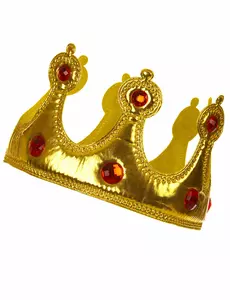 Dorosła miękka złota korona